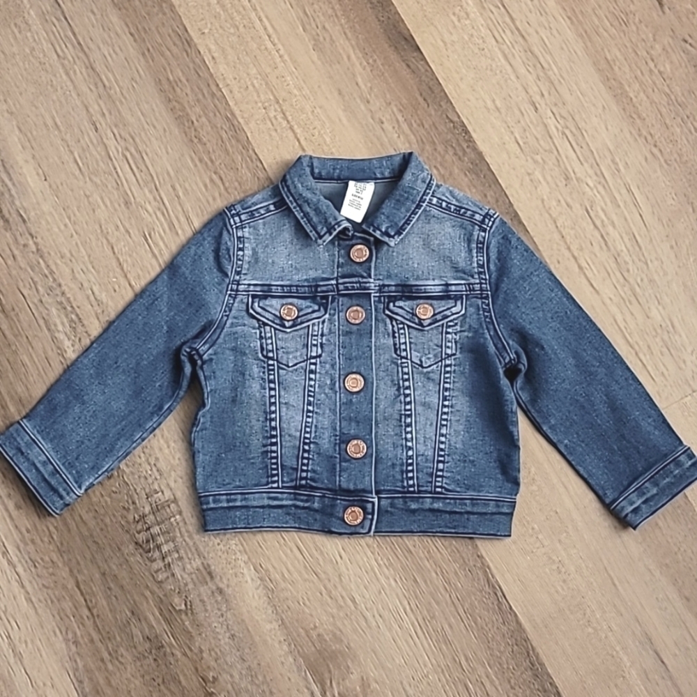 Girls Soft Stretch Denim Jacket 1-2Y 2T